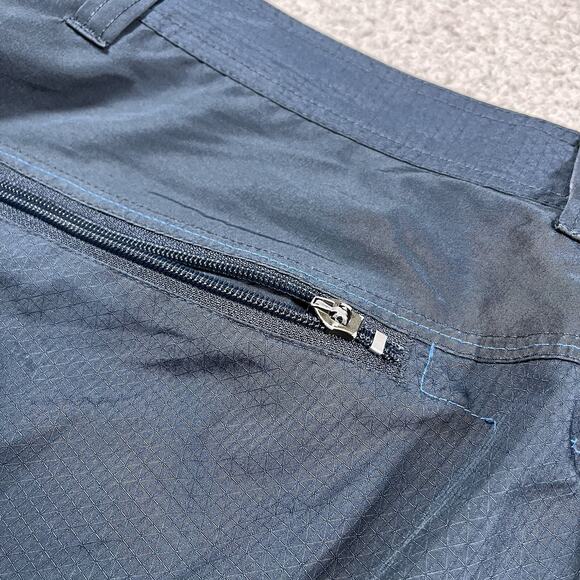 Oakley Cargo Shorts Mens 38 Blue Software Y2K VTG Grunge Pockets Tactical MTB - Picture 2 of 16